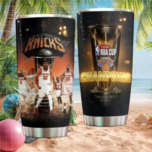 New York Knicks NBA TumblerChampions Trophy Graphic Insulated Travel Tumbler