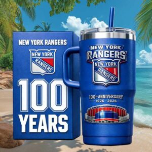 New York Rangers 100th Anniversary 1926 2026 Blue NHL Commemorative Cup