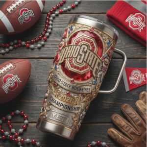 Ohio State Buckeyes 2026 Championship Commemorative Jewel Encrusted Tumbler