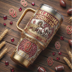 Oklahoma Sooners Boomer Sooner Limited Edition 40oz Tumbler with Handle