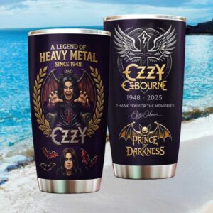 Ozzy Osbourne Heavy Metal Legend Prince of Darkness Thank You For The Memories Tumbler
