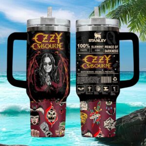 Ozzy Osbourne Prince of Darkness Heavy Metal Fan Custom Tumbler