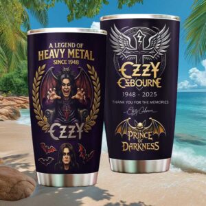 Ozzy Osbourne Prince of Darkness Heavy Metal Legend 1948 2025 Tumbler