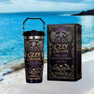 Ozzy Osbourne Prince of Darkness Tribute “Thank You For The Memories” Luxury Tumbler