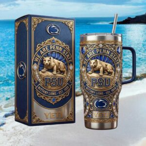 Penn State Nittany Lions We Are PSU 3D Blue Jewel Tumbler