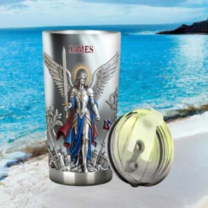 Personalized Archangel Saint Michael Armor of God Stainless Steel Tumbler