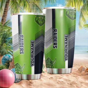 Personalized Canberra Raiders NRL Tumbler Custom Name Sports Bottle