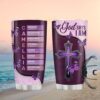 Walk by Faith Not by Sight Personalized Butterfly & Floral Leather Look Tumbler Walk by Faith Not by Sight Personalized Butterfly & Floral Leather Look Tumbler