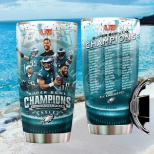 Philadelphia Eagles Super Bowl LIX Champions Roster Commemorative Tumbler