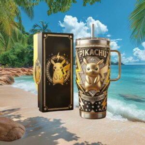Pikachu Electric Legend 40oz Tumbler with Gift Box