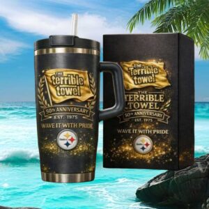 Pittsburgh Steelers 50th Anniversary The Terrible Towel Collector's Tumbler
