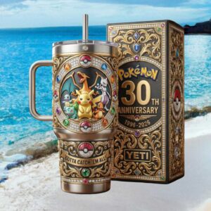 Pokémon 30th Anniversary Limited Edition 3D Sculpted Collector Tumbler