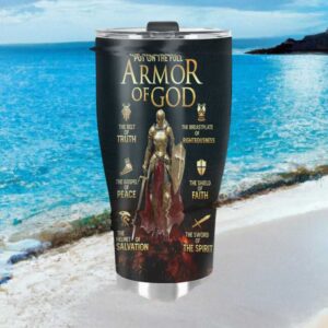 Put On The Full Armor Of God Ephesians 6 Knight Religious Tumbler