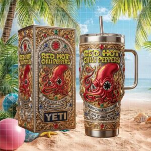 Red Hot Chili Peppers Blood Sugar Sex Magik 3D Octopus Rock Band Design