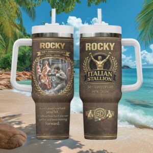Rocky Balboa 50th Anniversary 1976 2026 Italian Stallion Training Meat Tumbler