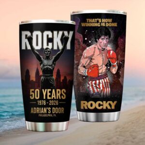 Rocky Balboa 50th Anniversary 1976 2026 “That's How Winning Is Done” Boxing Tumbler