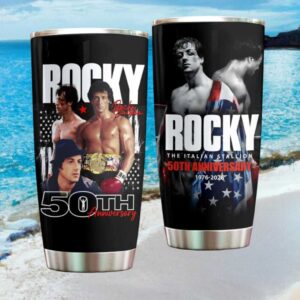 Rocky Balboa 50th Anniversary 1976 2026 The Italian Stallion 20oz Tumbler