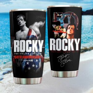 Rocky The Italian Stallion 50th Anniversary 1976 2026 Boxing Tribute Tumbler