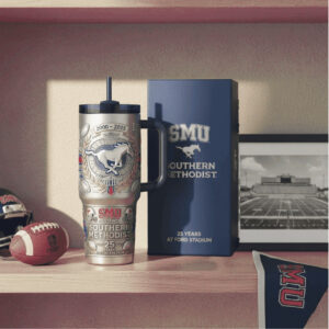 SMU Mustangs 25 Years at Ford Stadium Anniversary 3D Tumbler