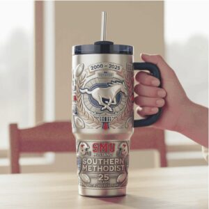 SMU Mustangs 25 Years at Ford Stadium Anniversary 3D Tumbler