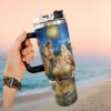 Custom Blessed Is She Purple Floral Cross & Photo Faith Based Tumbler Custom Blessed Is She Purple Floral Cross & Photo Faith Based Tumbler