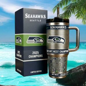 Seattle Seahawks 2025 NFC West Champions Limited Edition 40oz Tumbler