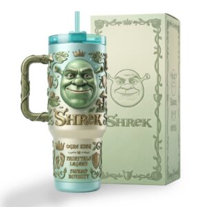 Shrek Ogre King Swamp Royalty 3D Character Tumbler Wrap Design