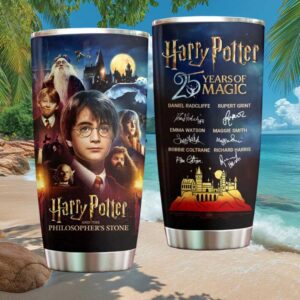 Sorcerer's Stone Movie Cast Anniversary Tumbler with Full Signature Set