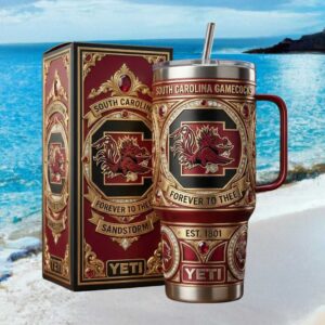 South Carolina Gamecocks Sandstorm Forever To Thee Luxury Tumbler