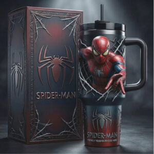 Spider Man Marvel Superhero 3D Web Slinging Tumbler Wrap
