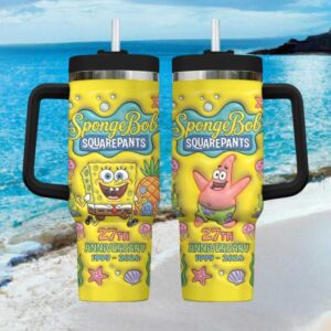 SpongeBob SquarePants 27th Anniversary 40oz Handle Tumbler with Straw
