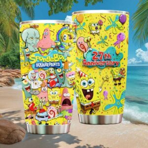 SpongeBob SquarePants 27th Anniversary All Characters Celebration Tumbler