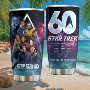 Star Trek 60th Anniversary Multiverse Cast Signed Memories Tumbler