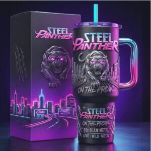 Steel Panther 80s Glam Metal 3D Panther Tumbler Wrap Design