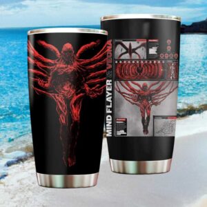 Stranger Things Vecna & Mind Flayer Infographic Stainless Steel Tumbler