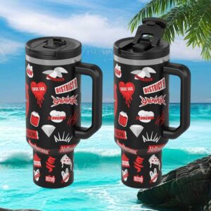 Stray Kids K Pop Inspired Sticker Graphic Tumbler Case 143 & District 9