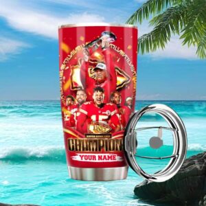 Super Bowl LVIII Champions Kansas City Chiefs Personalised Tumbler