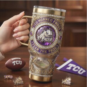 TCU Horned Frogs “Fear the Frog” NCAA Jeweled Championship Tumbler