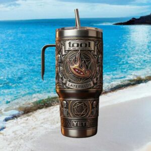 TOOL Band “Lateralus” Inspired Gothic Sacred Geometry Metal Tumbler