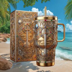 TOTO Africa “Hold The Line” Jeweled Sword & Savannah Tumbler