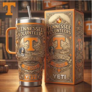 Tennessee Volunteers “Rocky Top” NCAA Embossed Collector’s Tumbler