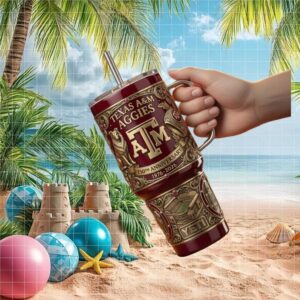 Texas A&M Aggies 150th Anniversary Limited Edition 3D Embossed Tumbler