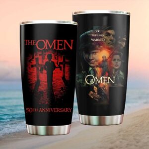 The Omen 50th Anniversary Horror Movie Poster “You Have Been Warned” Tumbler