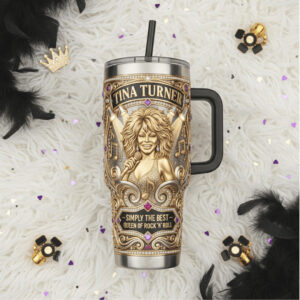 Tina Turner “Queen of Rock 'N' Roll” Simply The Best Tribute Tumbler