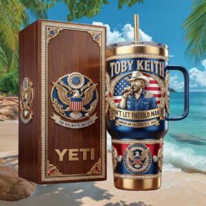 Toby Keith American Soldier Don't Let The Old Man In Tribute 40oz Tumbler