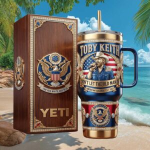 Toby Keith American Soldier Red White and Blue 40oz Tumbler