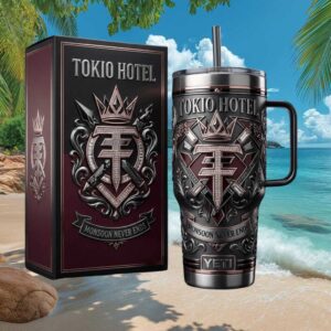 Tokio Hotel “Monsoon Never Ends” 3D Embossed 40oz Tumbler with Collector Box