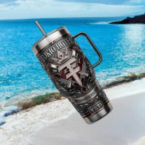 Tokio Hotel “Monsoon Never Ends” 40oz Tumbler Gothic Rock Band 3D Shield Design