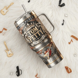 Tom Petty “I Won't Back Down” Heartbreaker Classic Rock Tumbler