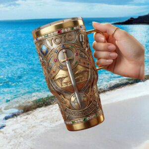 Toto Band Africa Hold The Line Classic Rock Sword Graphic Tumbler